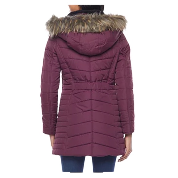 Rothschild Long Hooded Midweight Puffer Jacket/Size Small - Picture 2 of 7